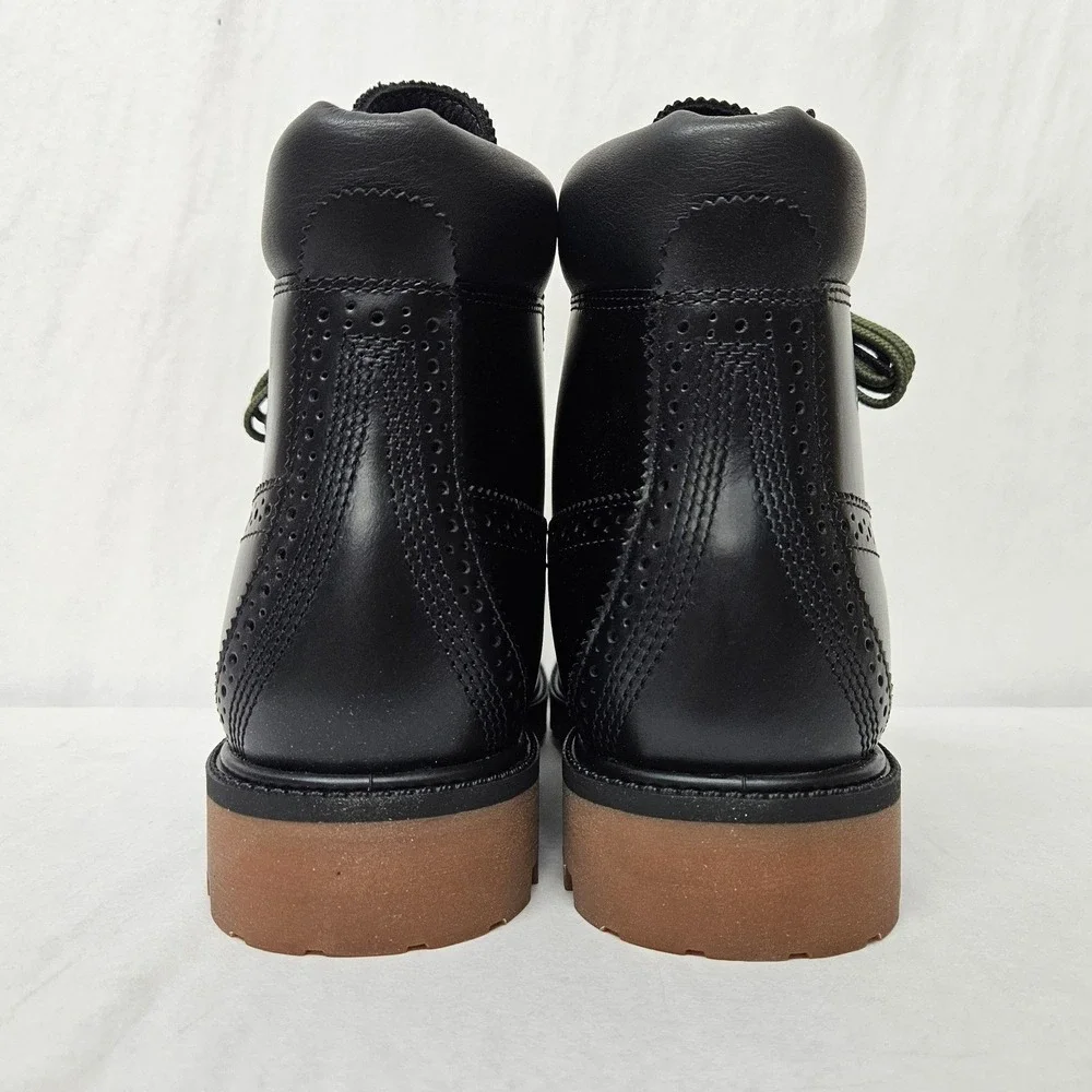 Timberland Premium 6 Inch Boot Waterproof Wingtip TB0A2A8VW02 Black Men Size 8.5